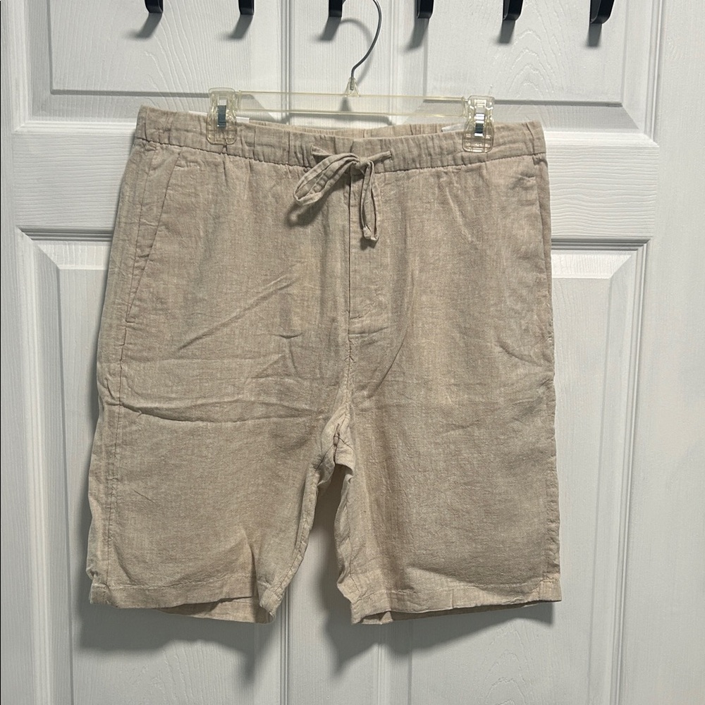 H&M Men's Tan Linen Shorts